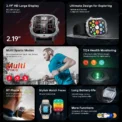 New For Xiaomi Military Smart Watch Men Waterproof Outdoor Sports Fitness Tracker Health Monitor 2.19" BT Call Smartwatch - Image 5
