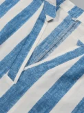 Summer New Women's Striped Pullover T-Shirt V-Neck Short Sleeve Casual Tops Polyester - Image 4
