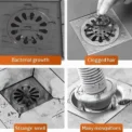 5~100m Cutable Shower Drain Hair Catcher Self-Adhesive Floor Drain Stickers Disposable Mesh Sink Strainer Filter Fo - Image 5