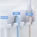 A Set Wall Mount Automatic Toothpaste Dispenser & Toothbrush Holder Set, Dust-proof Bathroom Accessories Squeezer - Image 4