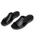 New Summer Slippers Men Sandals Soft Outdoor Slides High Quality Genuine Leather Comfortable Beach Sandals Outdoor Men Shoes - Image 6