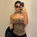 Summer New Leopard Print, Hot Girl Pure Desire, A Tube Top Slimming, Thin Vest - Image 5