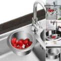 1pcs Stainless steel swan sink filter basket kitchen sink dedicated swan filter basket hanging drain rack kitchen supplies - Image 3