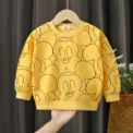 Disney Mickey Long Sleeve Sweatshirt Children's Clothes Tops Fashion Loose Crewneck Pullover Base Shirt For Girl Boy Autumn - Image 3