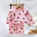 Sets for Children Loungewear Long Sleeve Pajamas for Children Cute Deisgn Lightweight and Comfortable Fabric Sleepwear Outfit
