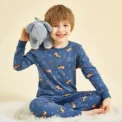Kids Pajamas for Boys 2 3 4 5 6 7 8 9 10 11 12 13 14 Years Cotton Sleepwear Set Dinosaur Pyjamas Green Children Pijamas Clothing - Image 2
