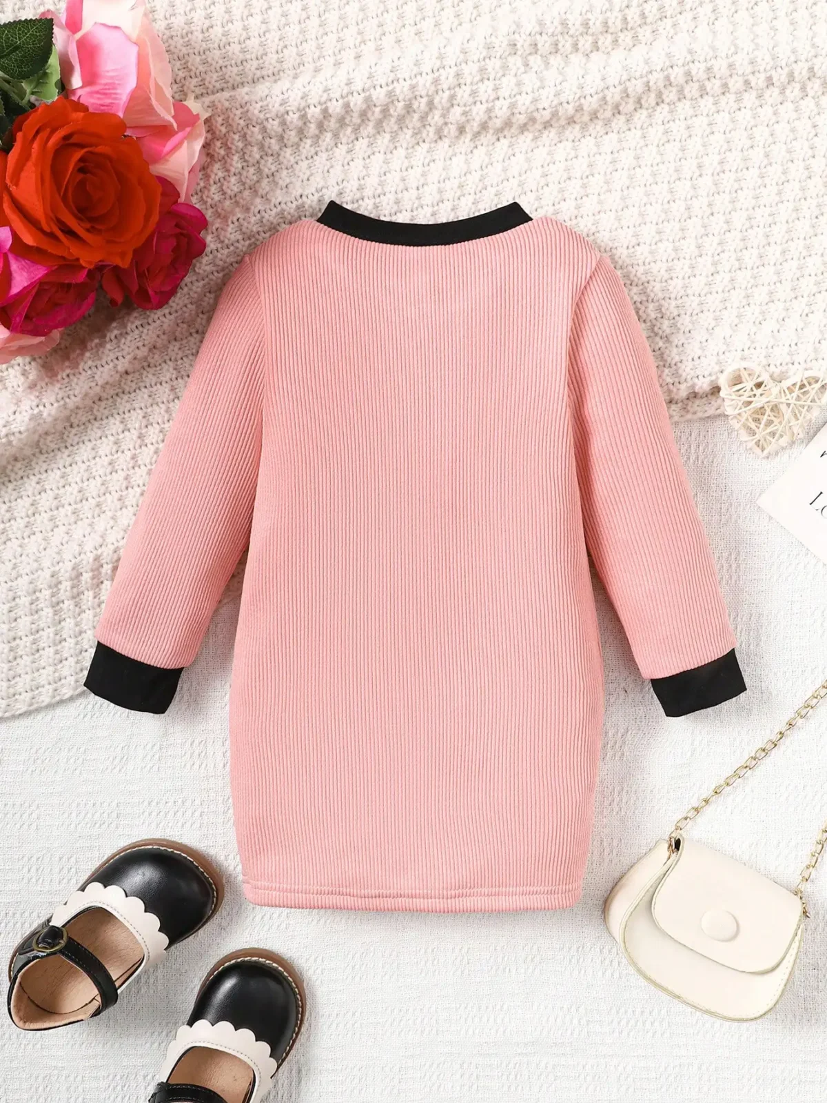 Baby spring and autumn fashion elegant temperament comfortable breathable dress - Image 2
