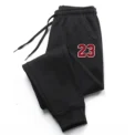 Men's  Printed Sports Pants Warm Running Outdoor Straight Leg Casual Trousers Autumn Winter New Fashion Men's Wear - Image 2