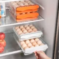 Household Kitchen Drawer Style Food Grade Fresh-keeping Box, Refrigerator Double-layer Plastic Egg Storage Box - Image 2