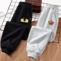 Children Fruit Bicycle Trousers 3-13T Boys Girls Autumn Long Pant Jogging Sweatpants Cotton Pants