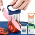 1pc Stainless Steel Onion Holder Slicer Prongs Cutter Chopper Vegetable and Meat Cutter Holder Comb Kitchen Gadget Accessories - Image 2