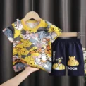 2pc/set Mickey Baby Summer Clothes Children's Tracksuit Short Sleeved Suit Girls Boys T-shirt + Shorts Outfits Disney 1-4 Age - - Image 5