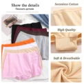 New Women's Panties Cotton Seamless Sports Boxers Underwear Female Solid Color Briefs Cozy Lingerie Intimate Underpants XS-XL - Image 4
