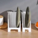 Kitchen Supplies Dish Drying Holders Organizer Upright Draining Dish Racks Organizer Plate Storage Holders for Kitchen Organizer - Image 3