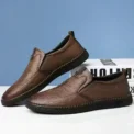 Business Leather Shoes Moccasin Shoes Breathable Men's Casual Loafers Comfortable Shoes for Men Summer Men's Sneakers