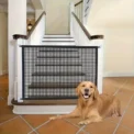 Pet Dog Barrier Fences with Hook Pet Isolated Network New Folding Breathable Mesh Stairs Gate Dog Safety Fence Pet Products - Image 5