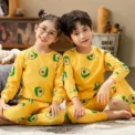 2 4 6 8 10 12 14 Yrs Boys Pajamas Baby Winter Bed Set Sleepwear Children's Clothing Girls Cartoon Pijamas Loungewear Kids Pijama - - Image 5