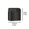 Car Trash Can (with Lid) Contains 60 (300) Garbage Bags, Small Car Trash Can, Leak-proof Mini Car Accessories - Image 6