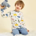 New Teens Baby Boy Pajamas Autumn Long Sleeve Children's Clothing Sleepwear Cotton Pyjamas Sets For Kids 4 6 8 10 12 14 Years - Image 3