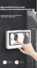 Bathroom Waterproof Phone Holder Home Wall Phone Case Stand Box Self-adhesive Touch Screen Phone Bracket Shower Sealing Storage - Image 6