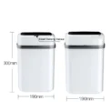 Kitchen Trash Bin 13L Bathroom Touch Trash Can In The Toilet Smart Garbage Bucket Waste Bins Dustbin Smart Trash Can Kitchen - Image 6