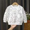 Disney Mickey Long Sleeve Sweatshirt Children's Clothes Tops Fashion Loose Crewneck Pullover Base Shirt For Girl Boy Autumn - Image 5