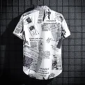 Men's Short sleeve Print Shirts Thin Beach Top Seaside Leisure Men's Essential Clothes - Image 4