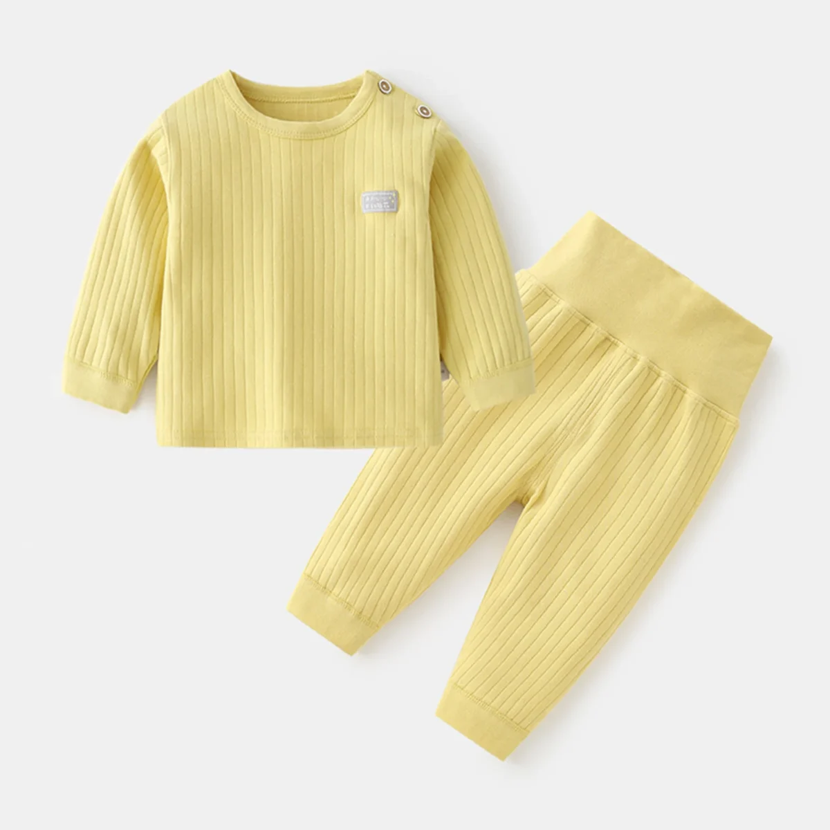 Autumn Winter Thermal Underwear Suit Baby Clothing Sets Boys Girls Pajama Sets Baby Warm Sleepwear Candy Colors Kids Clothes - Image 2