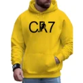 Men's Patchwork Fleece Warm Streetwear MaleHooded Sweatshirt Hoodies Clothing Casual Loose Fashion Autumn Winter Sports Outwear - Image 3
