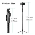 FGCLSY New 1.7M Wireless Selfie Stick Tripod Foldable Stand For Gopro Action Cameras Smartphones Balance Steady Shooting Live - Image 4