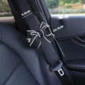 1Pcs Cute Women Bowknot Soft Plush Car Seat Belt Cover Velvet Auto Seat Belt Shoulder Strap Harness Cushion Protector Pads - Image 5