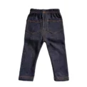 Autumn Winter Children's Jeans Boys and Girls' Solid color Thin Velvet Elastic Belt Jeans Infant Elastic Denim Pants1-6Y - Image 6