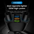 66W 3USB Dual Car Cigarette Lighter PD+QC3.0 Car Charger 12V/24V Super Fast Charge Power Adapter Car Styling - Image 5