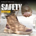 Steel Toe Anti-puncture Protection Safety Shoes Slip Resistant Indestructible Safety Shoes High Top Anti Shock Shoes for Men - Image 5