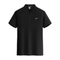 Navy Blue Men Exercise Polo Spring Summer Short Sleeve Casual Comfortable Oversize Loose Men T-shirts Sport Tops - Image 2