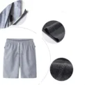Mens Sports Pocket Solid Drawstring Board Trunk Beach Short Pants Shorts Summer Thin Trousers Zippered Pocket Loose Sweatpants - Image 6