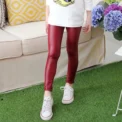Spring Children's Pants for Girls Fashion Faux Leather Girls Leggings Thin Kids Skinny Trousers Kids Clothing Girl Pencil Pants - - Image 6