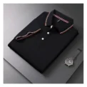 Summer men's Polo solid color classic Polo shirt men's short sleeve top quality leisure business social polo men's casualT-shirt - Image 2