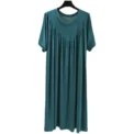 2022 New Summer Women's Sleepwear Modal Cotton Short Sleeves Plus Size Home Use Maternity Cotton Quilted Sleepwear For Middle-Ag - Image 5