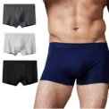 4pcs Men's Briefs Mens Sexy Flat angle Underwear Men's Panties Cotton Breathable Elastic Large Size Male Underpants - Image 2