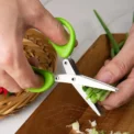 Multi Functional Stainless Steel 3 5 Layer Kitchen Scissors for Pepper Scallion Laver Cutting Chopping Cooking Tool - Image 3