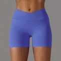 Seamless Sports Shorts Cross High Waist Fitness Leggings Shorts Gym Scrunch Butt Shorts Women Squats Running Workout Shorts -