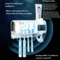 Toothbrush Holder Wall Mounted Solar UV Light Ultraviolet Toothbrush Sterilizer Automatic Toothpaste Holders Bathroom Accessory - Image 5
