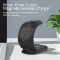 3 in 1 Magnetic Wireless Charger for Smart Phone 5-15W Wireless Charging Station for Watch/Earphones Phone Holder/Bracket - Image 6