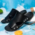 YRZL Men Slippers Casual Sandals Lightweight Comfortable Summer Slides for Men Big Size Breathable Slippers Soft Beach Footwear - Image 5