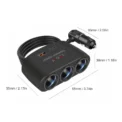 3 in 1 Dual USB Socket 120W Car Cigarette Lighter Splitter 12V 24V Fast Charger Plug Phone Power Adapter for Car DVR GPS Dashcam - Image 6