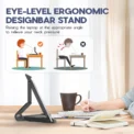 Portable Foldable iPad Stand Compatible 4"-11"Tablet Phone Desktop Plastic Holder For Xiaomi Samsung Huawei Phone Tablet Stand - Image 3