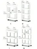 3/4 Layer Kitchen Gap Storage Rack White Freestanding Multilayer Rolling Utility Mobile Cart Bathroom Slim Slide Or - Image 6
