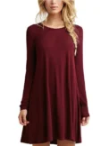 New Long Sleeve Women Black Short Dresses Spring Autumn Solid Color Streetwear Casual A-Line Dress Round-Neck Ladies Mini Dress - Image 3