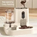 Smart Pet Feeder with Integrated Cat Bowl for Food and Water, Automatic Feeding - Image 2